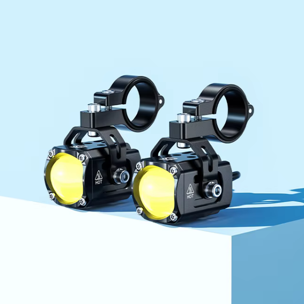 60W Ultra-Bright Aluminum Alloy High Auxiliary Spotlight Breathing Lights Motorcycle Accessories