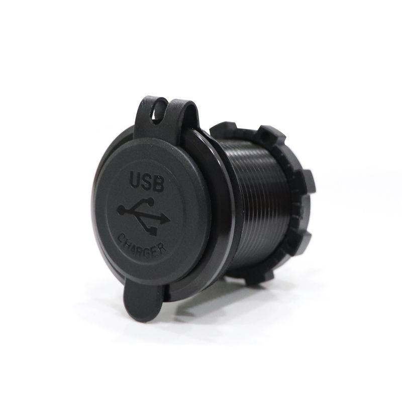 Quick Charger QC3.0 Dual USB Charger Socket Metal USB Car Charger Socket with LED Voltmeter