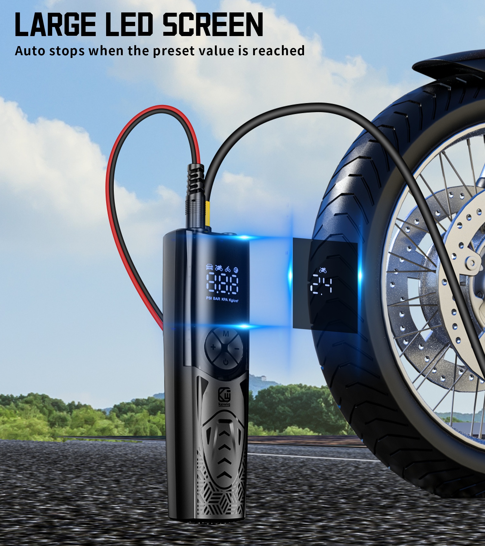 Portable tire inflator