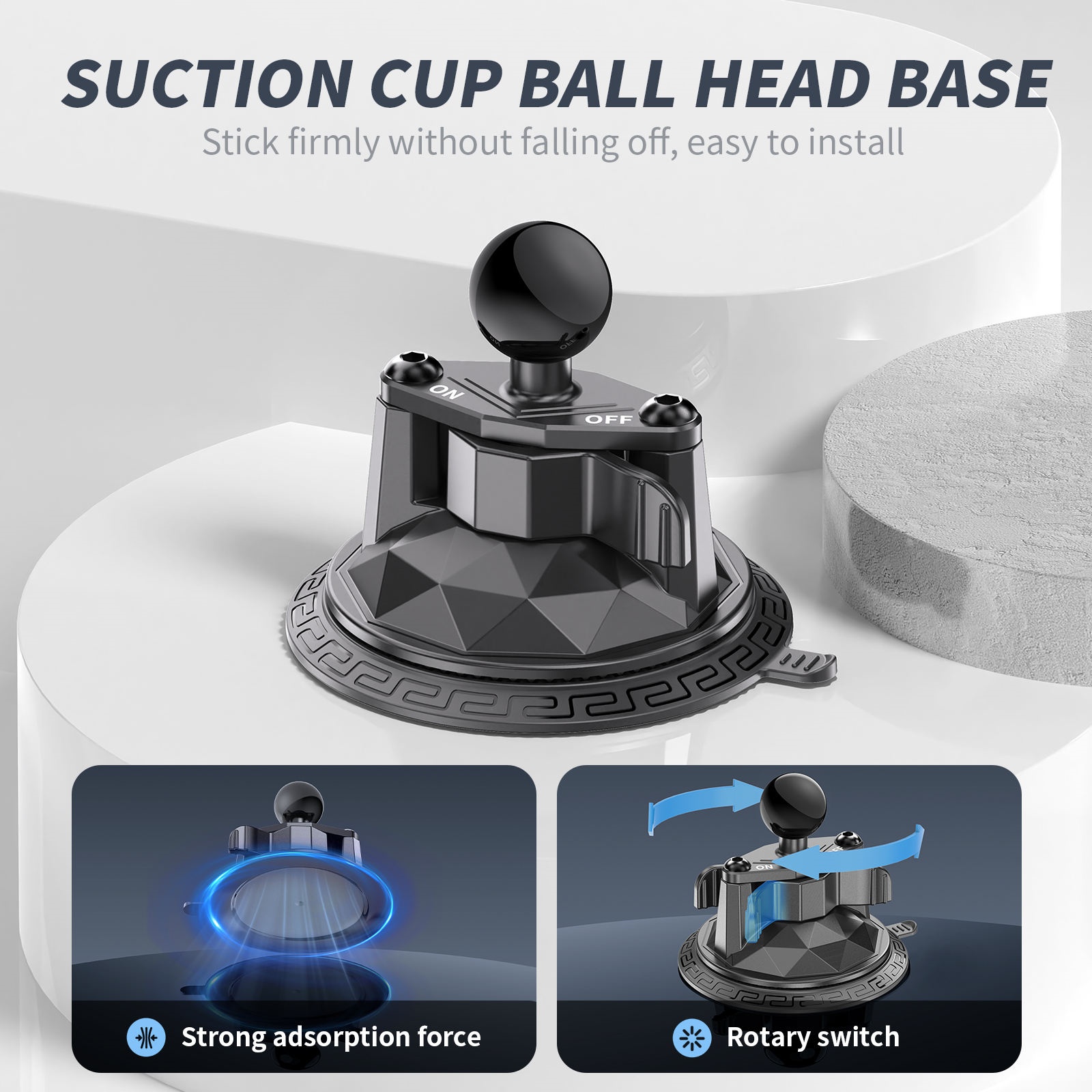 suction cup ball head mount