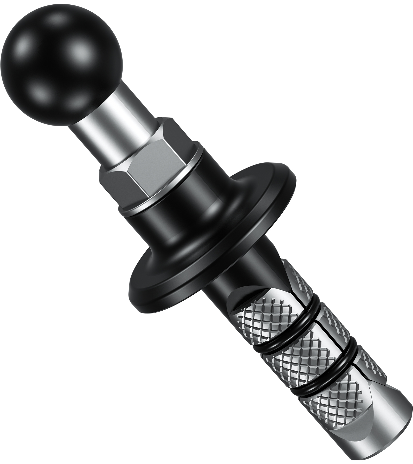 Universal Motorcycle Fork Stem Ball Mount Base 17mm 