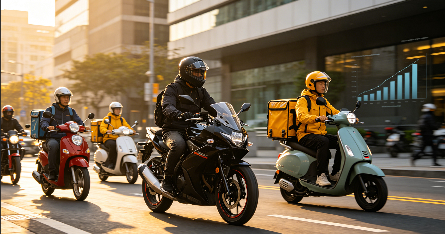 Global Motorcycle Market Keeps Rising, Last-Mile Delivery Drives Accessory Demand